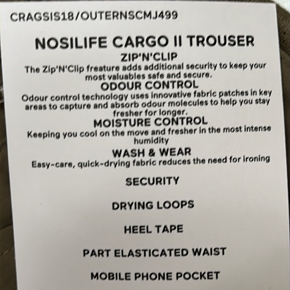 Craghoppers NOSILIFE CARGO II TROUSER - Pebble - Picture 13 of 16
